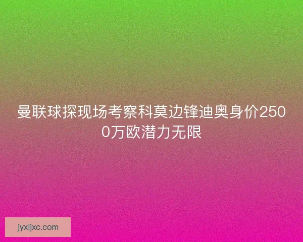 曼联球探现场考察科莫边锋迪奥身价2500万欧潜力无限